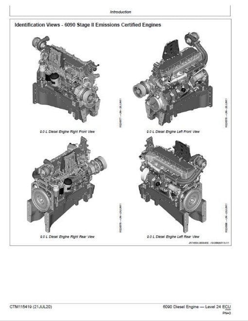 John Deere 6090 Diesel Engine Level 24 ECU Component Technical Manual (CTM115419) - Image 2