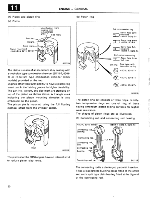 Mitsubishi 6D14, 6D15, 6D16 Engine Worskhop Service Manual - Image 2