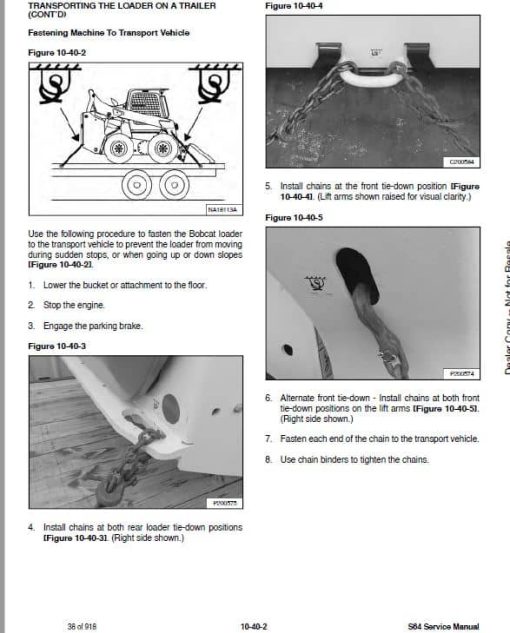 Bobcat S64 Skid-Steer Loader Service Repair Manual - Image 3