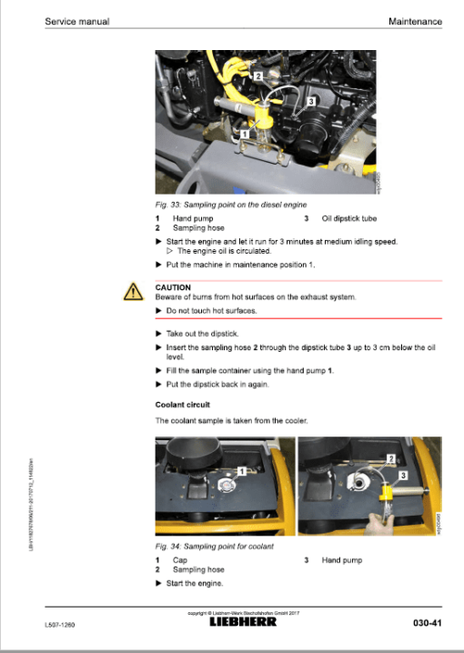 Liebherr L507 Type 1260 Wheel Loader Service Manual - Image 2