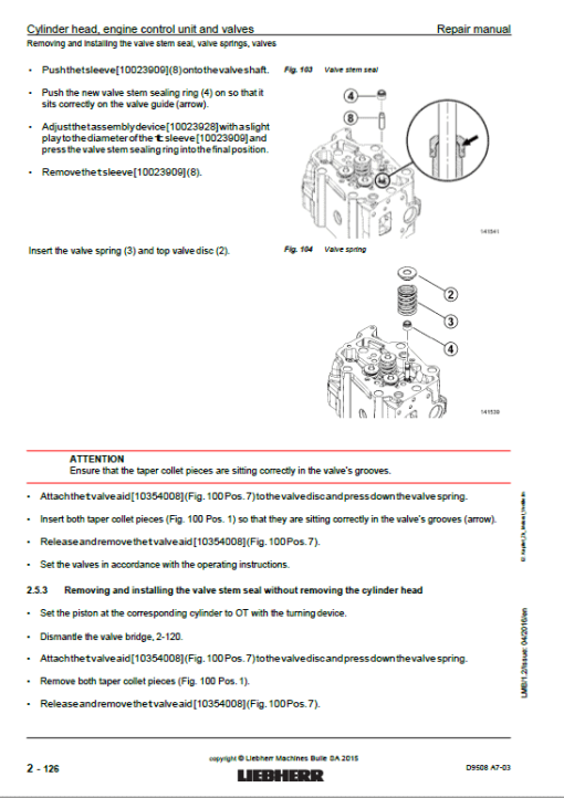 Liebherr D9508 A7-03 Engine Service Manual - Image 2