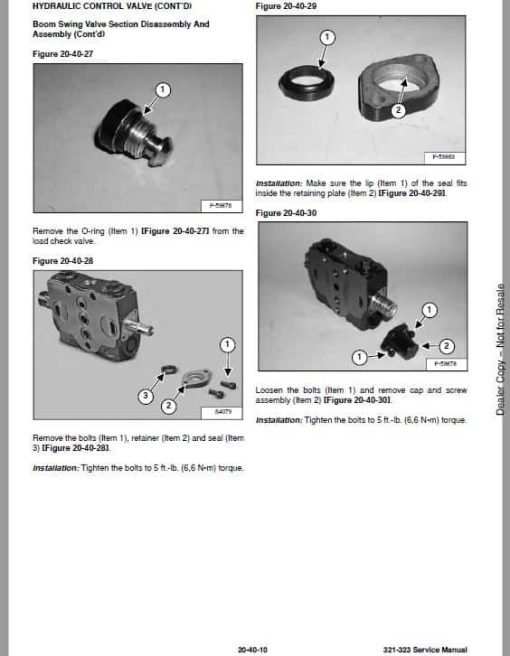 Bobcat 321, 323 Compact Excavator Service Repair Manual - Image 2