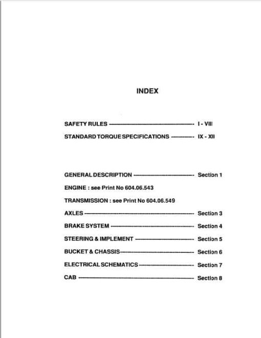 Fiatallis FR220 Wheel Loader Repair Service Manual - Image 2