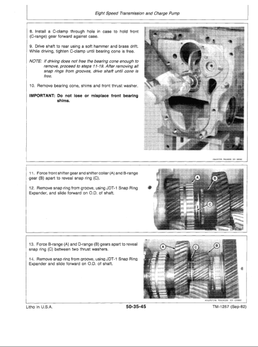 John Deere 4050, 4250, 4450 Tractors Repair Technical Manual - Image 3