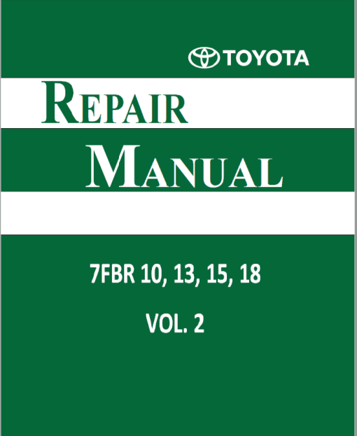 Toyota 7FBR10, 7FBR13, 7FBR15, 7FBR18 Forklift Service Repair Manual - Image 2