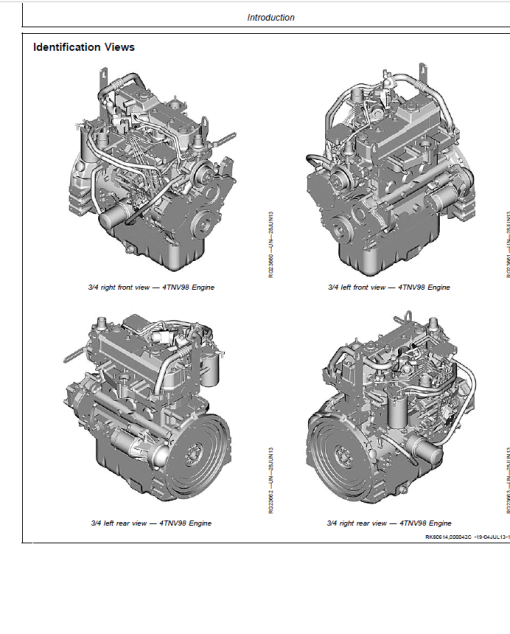 John Deere 4TNV98, 4TNV98T Diesel Engines Repair Manual (CTM130319) - Image 2