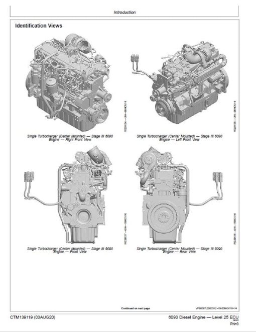 John Deere 6090 Diesel Engine Level 25 ECU Component Technical Manual (CTM139119) - Image 2