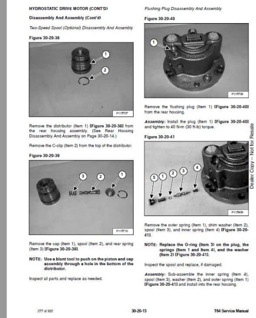 Bobcat T64 Compact Track Loader Service Repair Manual - Image 2