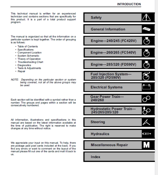 John Deere 240, 245, 260, 265, 285, 320 Lawn Garden Tractors Technical Manual - Image 3