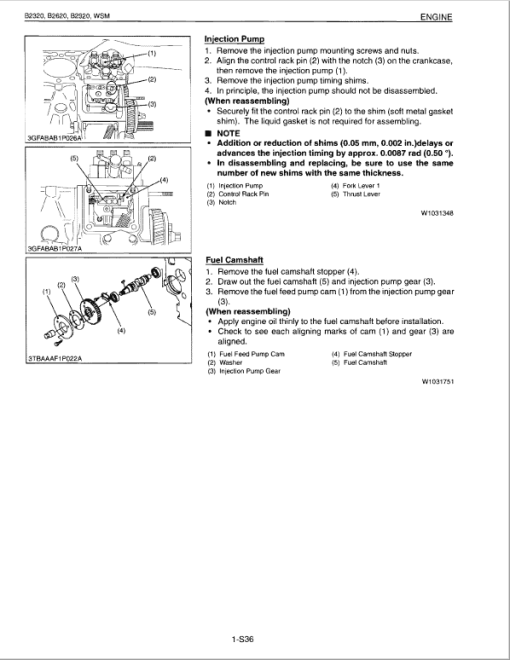 Kubota B2320, B2620, B2920 Tractor Workshop Service Manual - Image 4