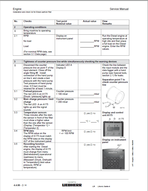 Liebherr LR 624, LR 634 Crawler Dozer Repair Service Manual - Image 2