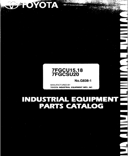 Toyota 7FGCU15, 7FGCU18, 7FGCSU20 Forklift Service Repair Manual - Image 2