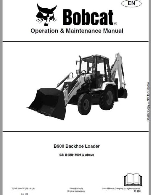 Bobcat B900 Loader Service Repair Manual - Image 2