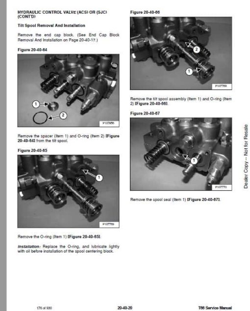 Bobcat T66 Compact Track Loader Service Repair Manual - Image 2