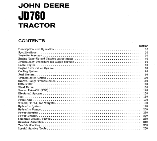 John Deere 760 Tractor Service Technical Manual (SM2075) - Image 2