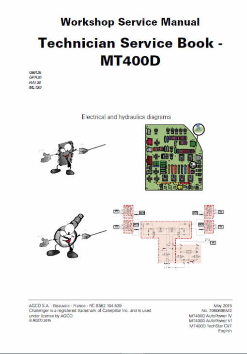 Challenger MT455D, MT465D, MT475D Tractor Service Manual - Image 3