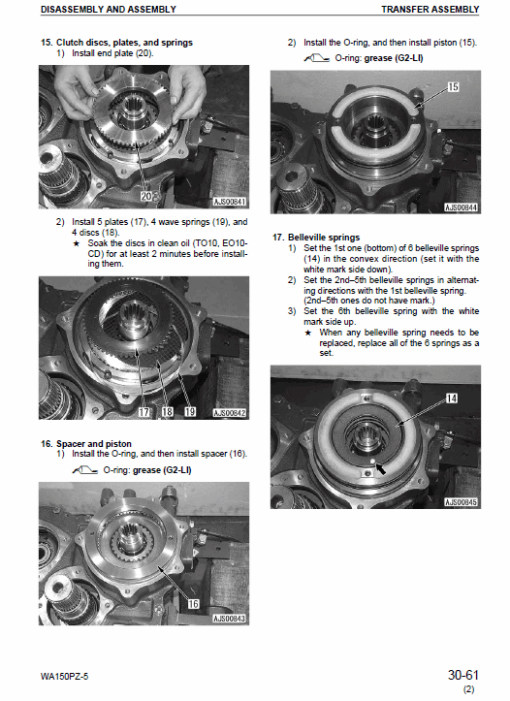 Komatsu WA150PZ-5 Wheel Loader Service Manual - Image 2