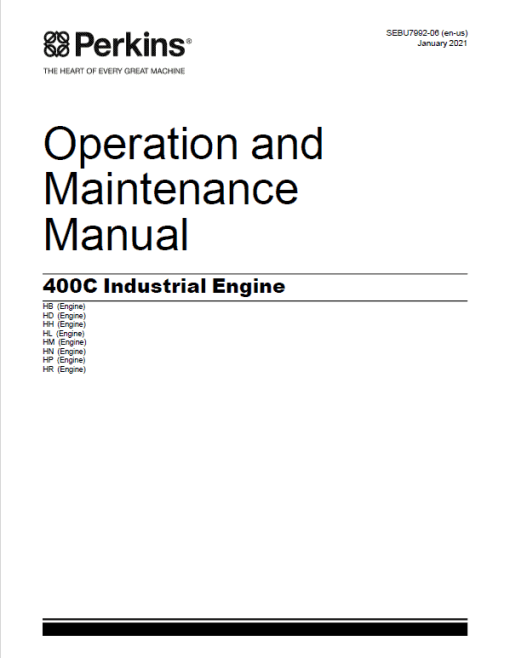 Perkins 403C-11, 403C-15, 404C-22, 404C-22T Engine Repair Manuals (400 Series) - Image 4