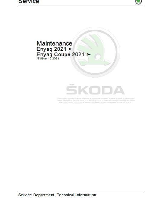 SKODA ENYAQ (5A, 5AC, 5AZ) Repair Service Manual - Image 2