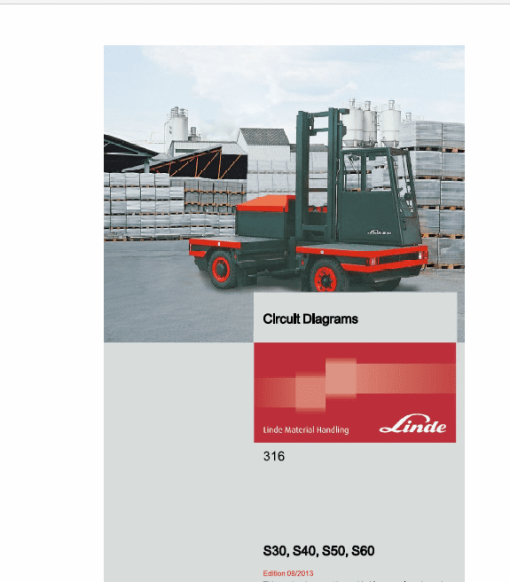 Linde S30, S30W, S40, S40W, S50, S50W, S60, S60W Forklift 316 Series Repair Manual - Image 6