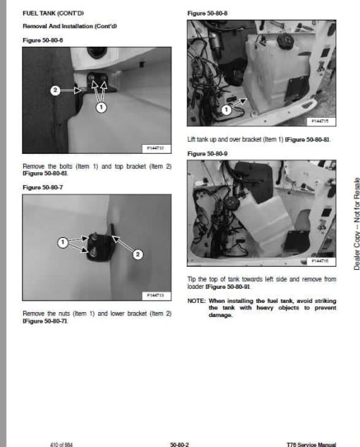 Bobcat T76 Compact Track Loader Service Repair Manual - Image 5