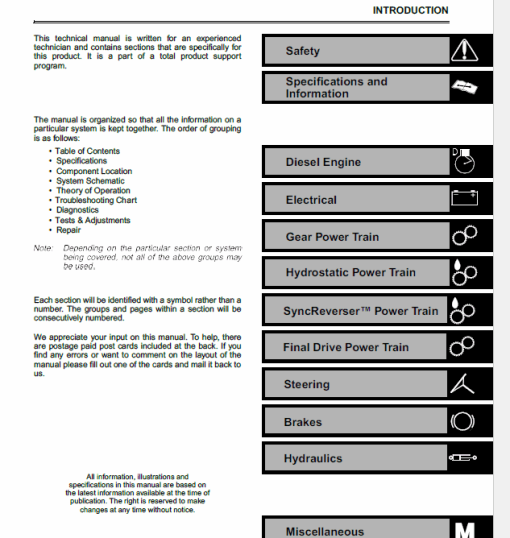 John Deere 4200, 4300, 4400 Compact Utility Tractors Technical Manual - Image 3