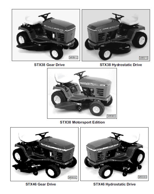 John Deere STX30, STX38, STX46 Lawn Tractors Technical Manual - Image 3