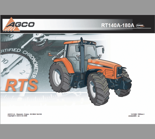 AGCO RT110A, RT120A, RT140A, RT155A, RT180A Tractor Service Manual - Image 5