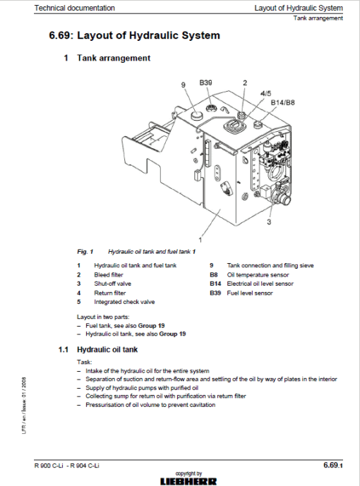 Liebherr R900C, R904C Litronic Excavator Service Manual - Image 2