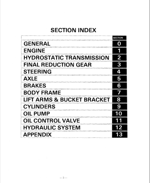 Toyota SDK10 Skid Steer Loader Repair Manual - Image 2