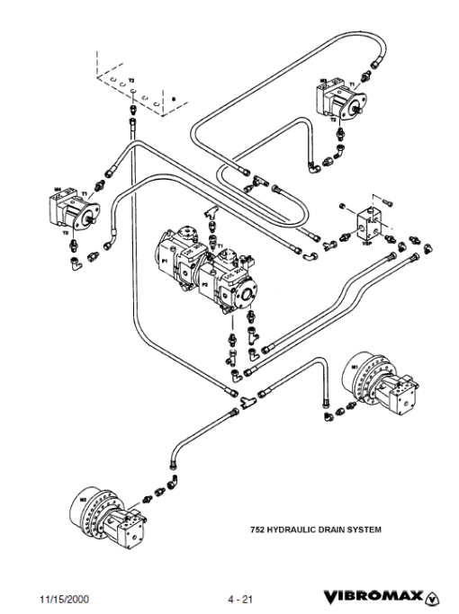 JCB Vibromax 752 Tandum Drum Roller Service Manual - Image 2