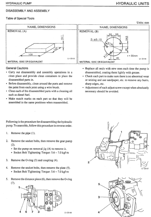 Takeuchi TB070 and TB070W Excavator Service Manual - Image 5