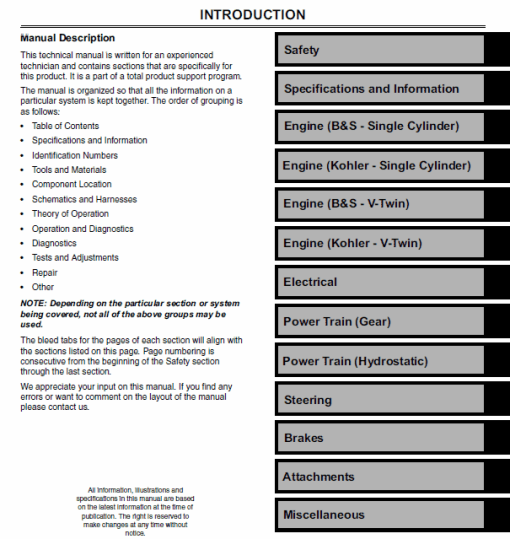 John Deere L100, L108, L110, L111, L118, L120, L130 Tractor Technical Manual - Image 3