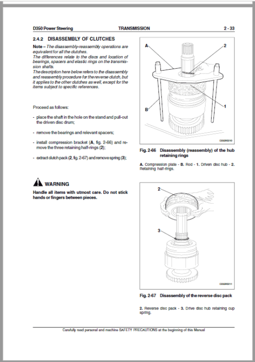 New Holland D350 LT, D350 XLT, D350 LGP Crawler Dozer Repair Service Manual - Image 2