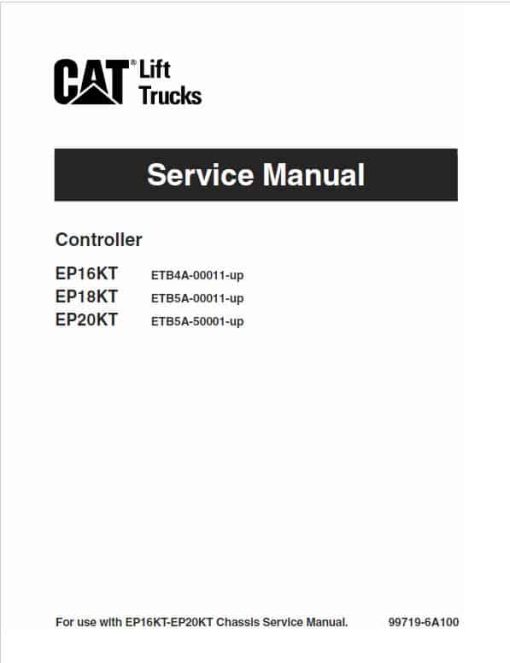 CAT EP16KT, EP18KT, EP20KT Forklift Lift Truck Service Manual - Image 2