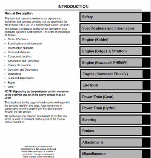 John Deere LT150, LT160, LT170, LT180, LT190 Lawn Tractors Technical Manual (TM1975) - Image 3