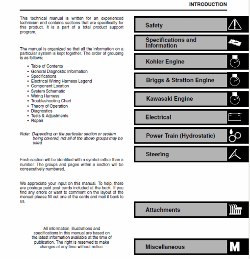 John Deere LTR155, LTR166, LTR180 Lawn Tractors Technical Manual (TM1768) - Image 3