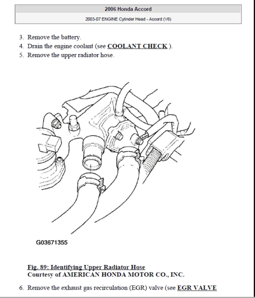 HONDA ACCORD 2003, 2004, 2005, 2006, 2007 Workshop Repair Manual - Image 6