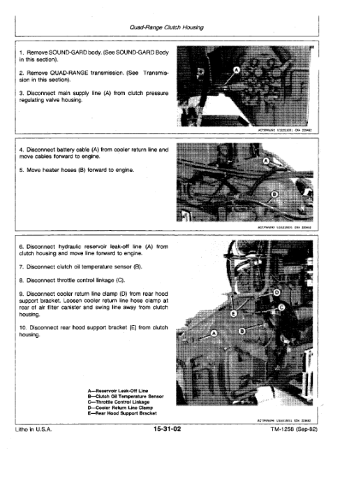 John Deere 4650, 4850 Tractors Repair Technical Manual - Image 3