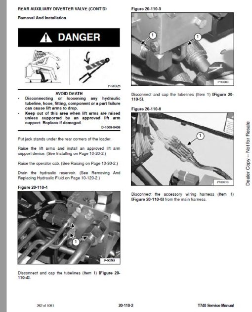 Bobcat T740 Compact Track Loader Service Repair Manual - Image 3