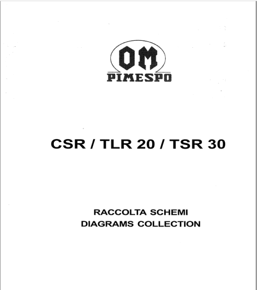 OM PIMESPO FIAT CSR, TLR, CSRi, TSR, CSR12ac, CSR16ac Workshop Repair Manual - Image 3