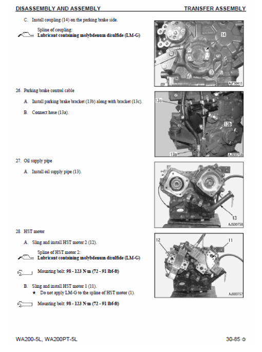 Komatsu WA200-5H, WA200PT-5L, WA200-5L, WA200-5 Loader Service Manual - Image 4