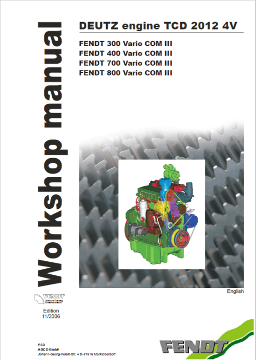 Fendt 411, 412, 413, 414, 415 Vario COM III Tractors Workshop Repair Manual - Image 4