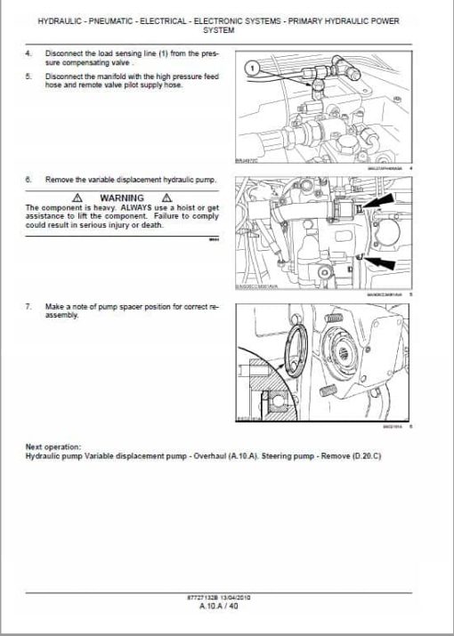 Case Puma 115, 125, 140, 155 Tractor Service Manual - Image 3