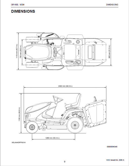 Kubota GR1600 Riding Mower Service Manual - Image 2