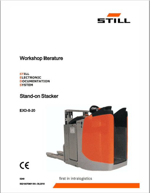 Still EXD-18, EXD-20, EXD-S-20 Double Pallet Stacker Workshop Repair Manual - Image 2