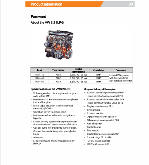 Still Engine VW 3.2 Litre VR6 (BMF) for Impco LPG System LPG Engine Workshop Repair Manual - Image 2