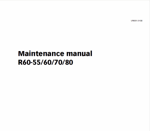 Still Electric Fork Truck R60-55, R60-60, R60-70, R60-80 Workshop Repair Manual - Image 2