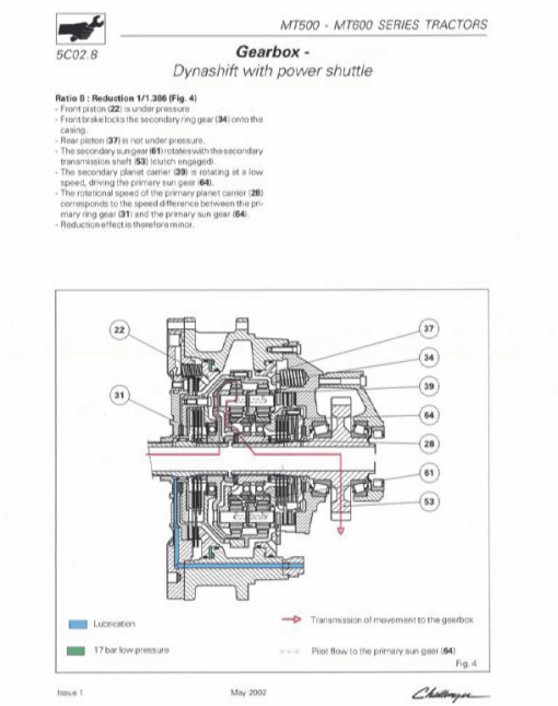 Challenger MT535, MT545, MT565 Tractor Workshop Manual - Image 2