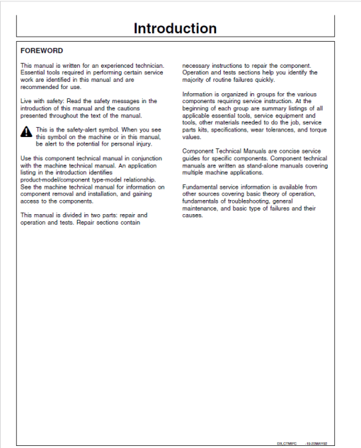 John Deere Series 500, 6619 Diesel Engines Service Repair Manual (CTM9) - Image 2